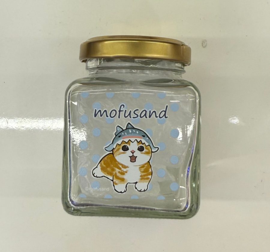 Mofusand 鯊魚貓玻璃罌 - 鯊魚貓款