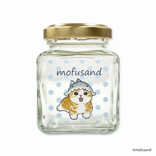 Mofusand 鯊魚貓玻璃罌 - 鯊魚貓款