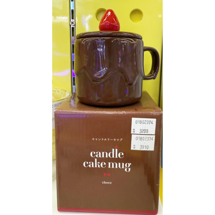 日本設計 泰國製造 蠟燭蛋糕杯 - 朱古力 Candle Cake Mug