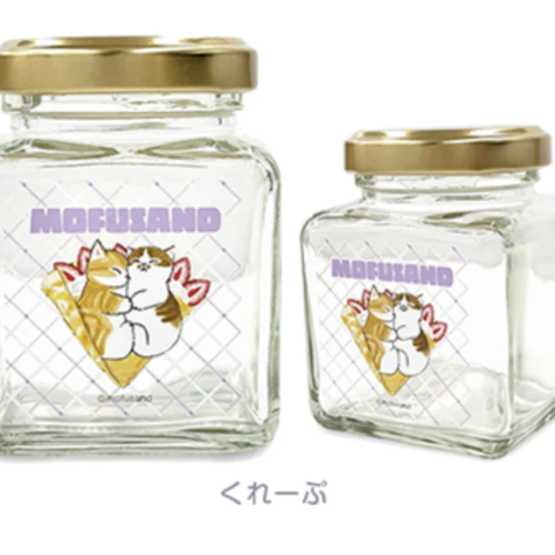 Mofusand 鯊魚貓玻璃罌 - 可麗餅款